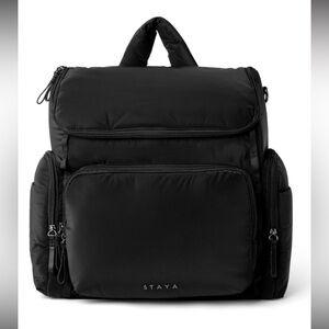 STAYA | Cloud Luxury Diaper Bag in Black